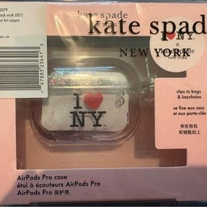 Kate Spade Silver I Love NY AirPods Pro Case